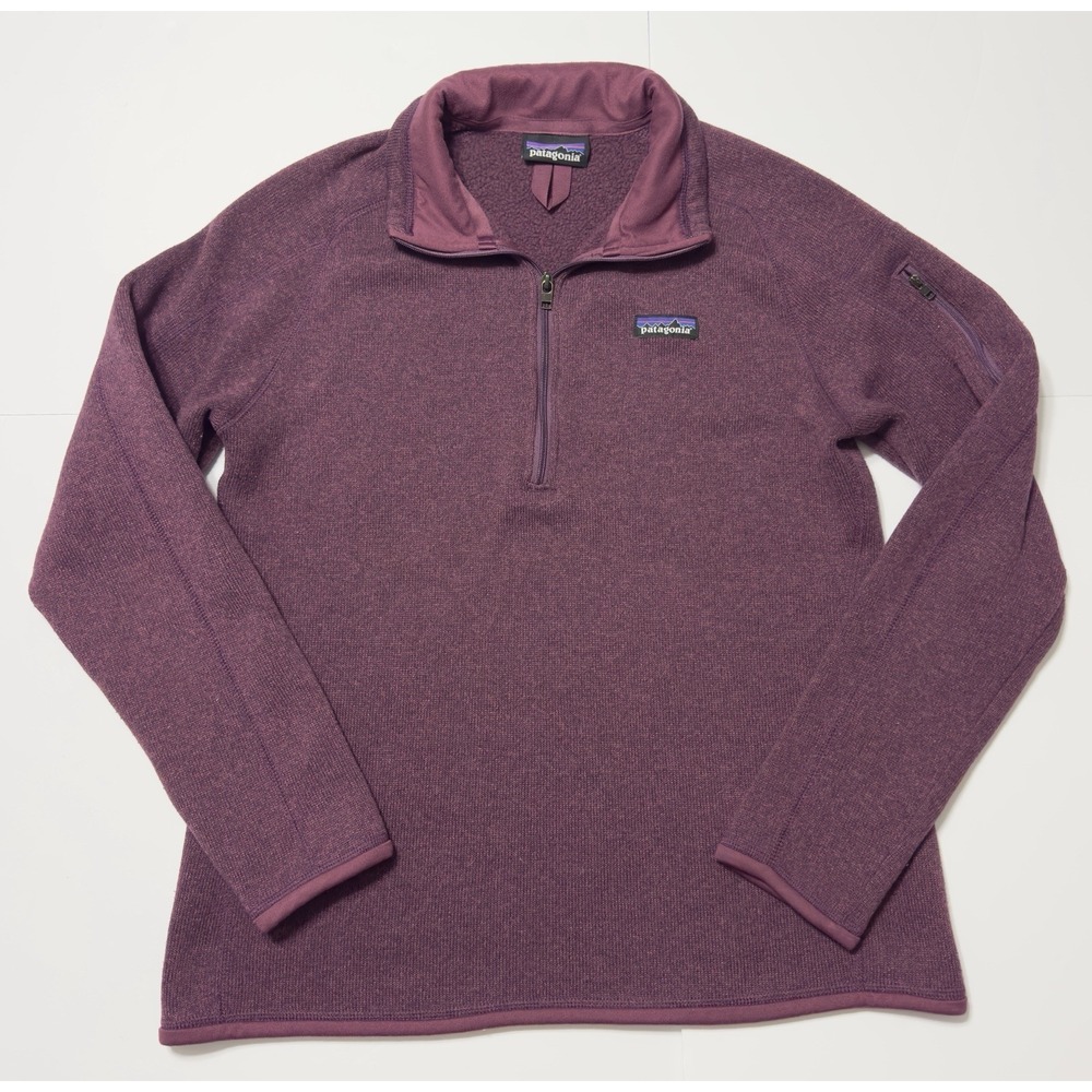 Patagonia Women's Better Sweater 1/4 Zip Pullover Jacket Size L Outdoors Hiking - Picture 2 of 10